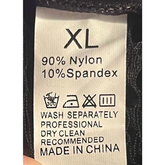 Sexy Y2K Black Lace Halter Tank Top V Neck XL Summer Beach Party Gothic - Picture 6 of 6